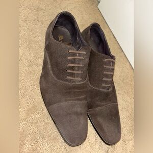 Brown suede shoes